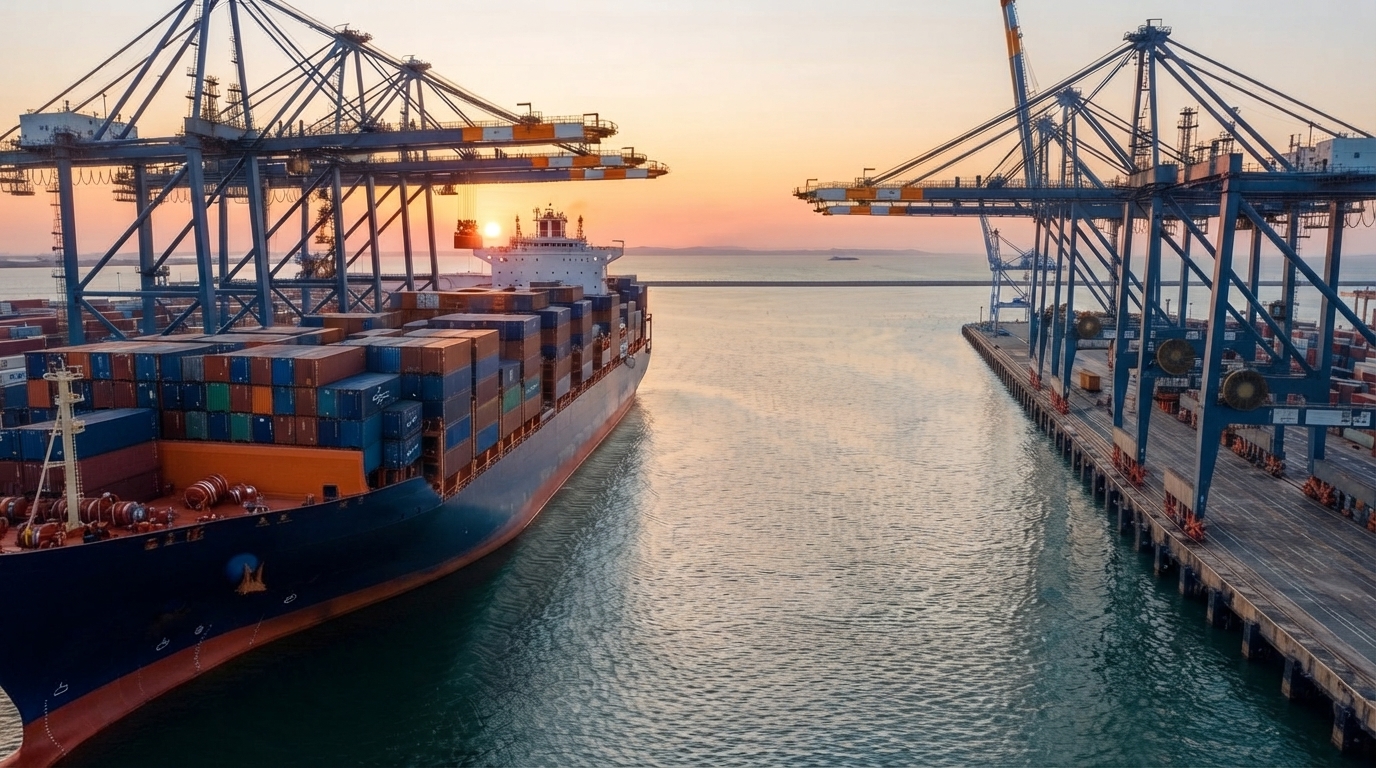 Ocean freight and port intelligence dashboard